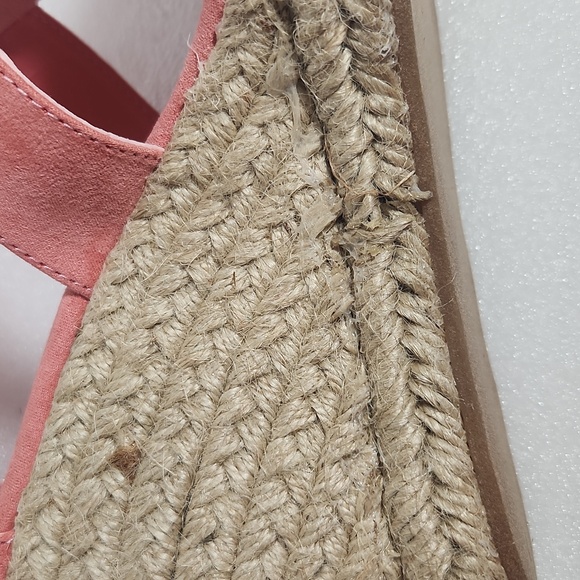 Coral Wedge Sandals Just Fab "Karsey" New In Box size 8 Rope Heel - Picture 11 of 15